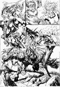Marvel Comics - Mutant X - Unpublished Sample Pages - Pencils by James Fry