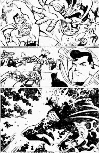 Superman Adventures - DC Comics - Sample Page-Unpublished Pen